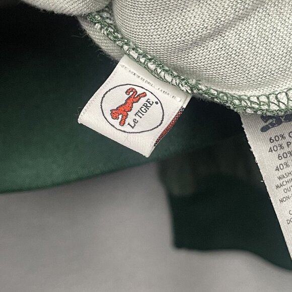 Le Tigre Mens Honeycomb Pattern Track Jacket Green Yellow L - Picture 5 of 7